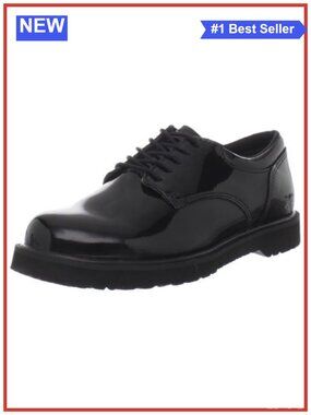 High Gloss Duty Oxford Work Shoes Slip Resistant Lace-Up